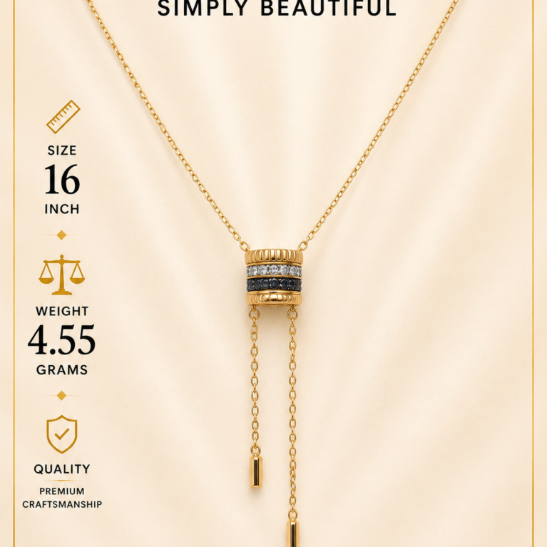 Barrel Silver Necklace