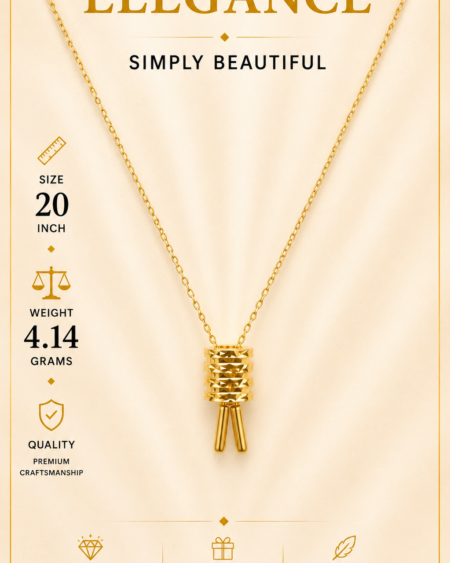 Barrel Silver Necklace