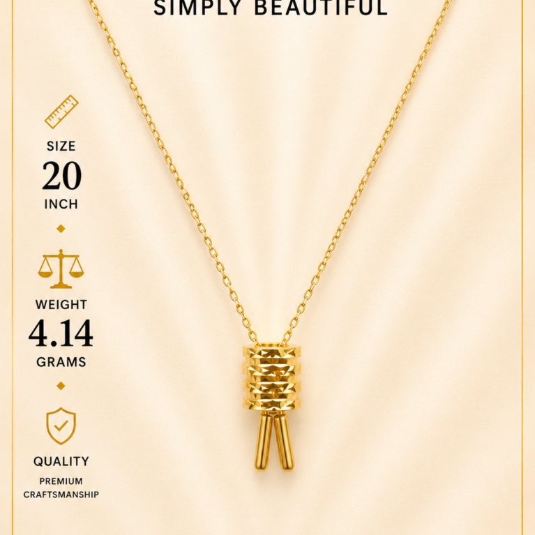 Barrel Silver Necklace