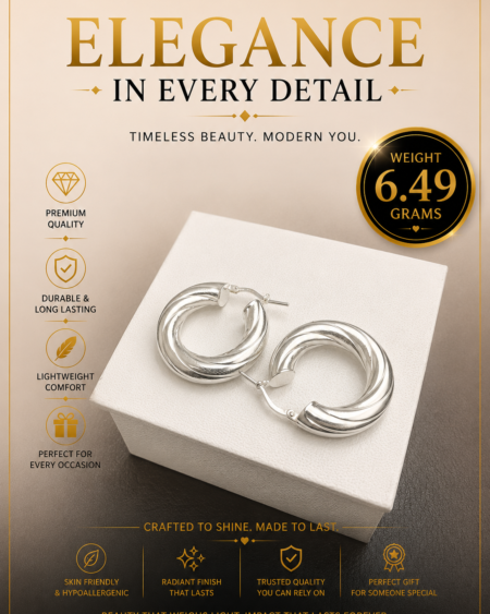 Swirl Hoop Silver Earrings