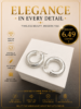 Swirl Hoop Silver Earrings