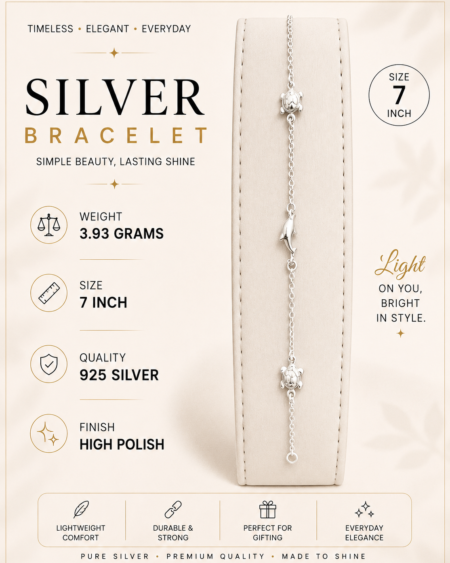 Silver dolphin and turtle bracelet