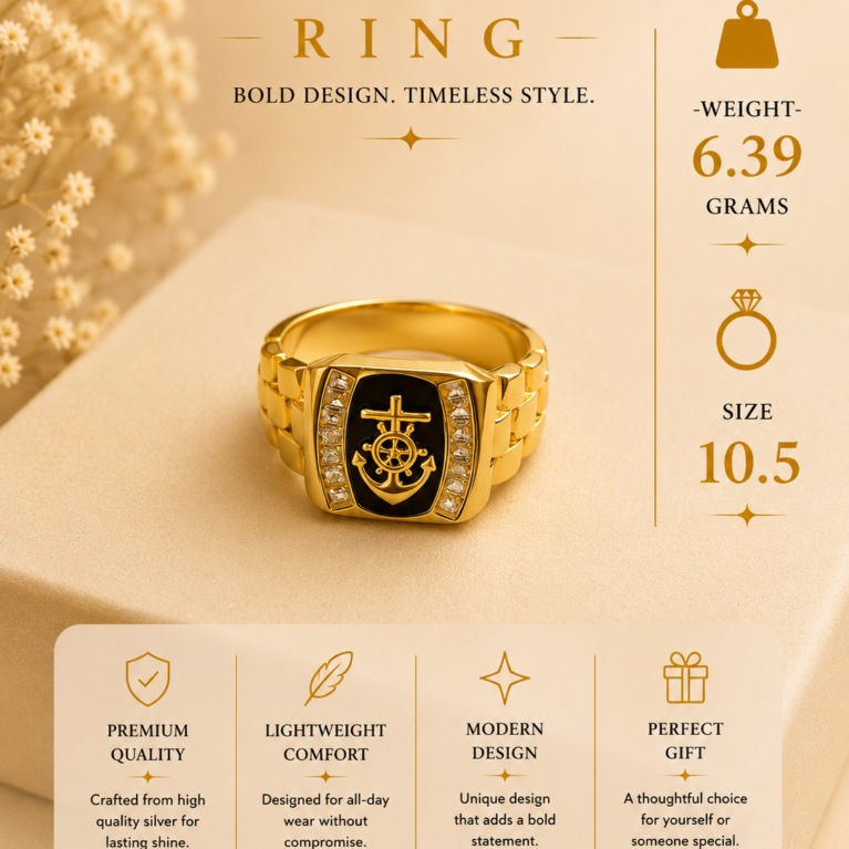 Silver Anchor Ring