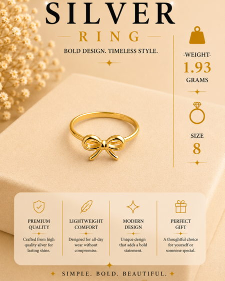 Silver Ribbon ring