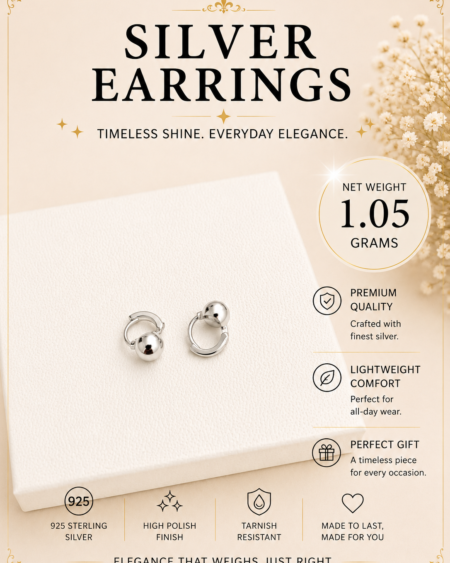 Silver Bubble Studs