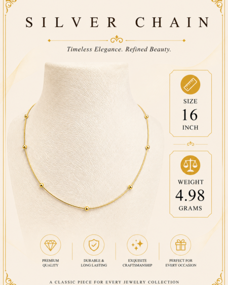 Golden Station Bead Necklace