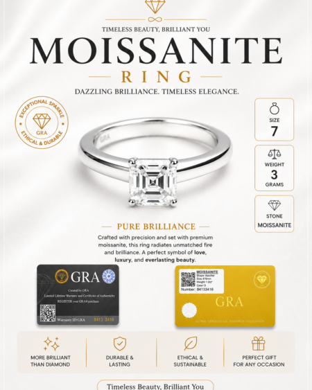 Moissanite ring