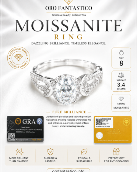 Moissanite ring