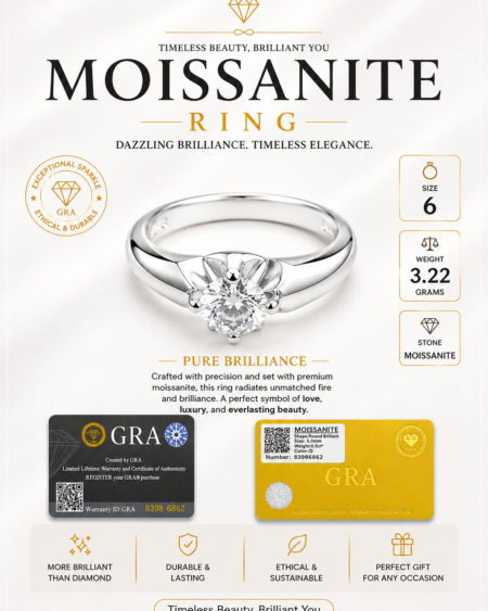 Moissanite ring