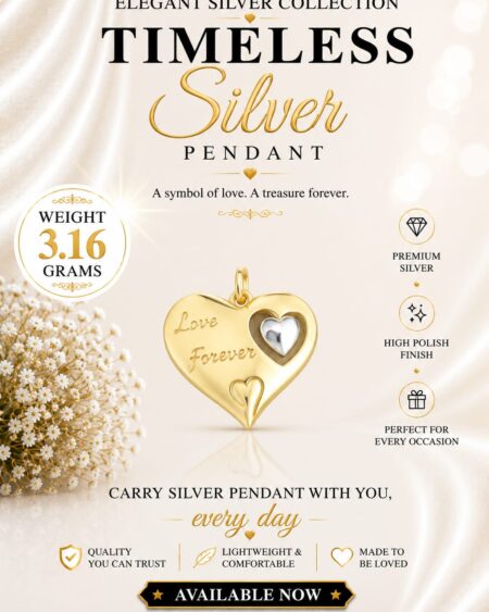 Silver Love Forever Heart Pendant