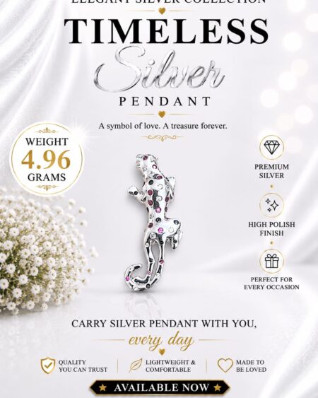 Silver Panther Pendant