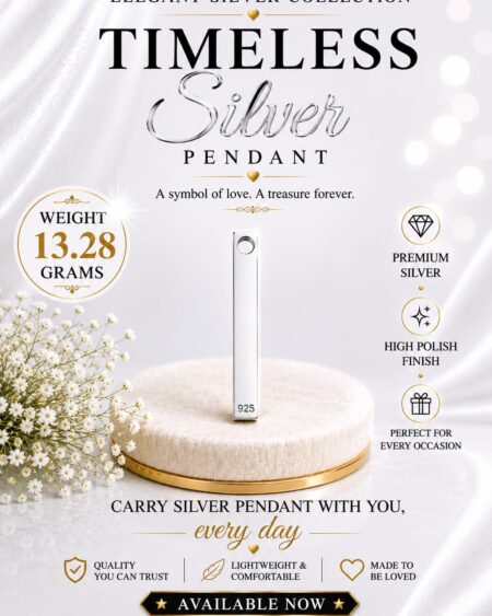 Silver Bar Pendant