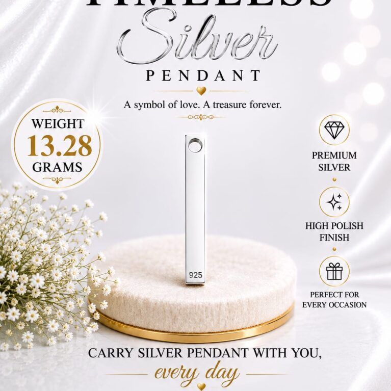 Silver Bar Pendant