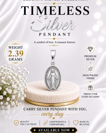 Religious Silver Pendant