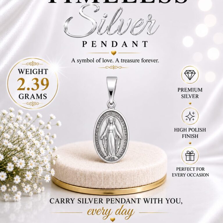 Religious Silver Pendant