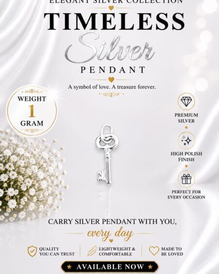 Silver Key Pendant
