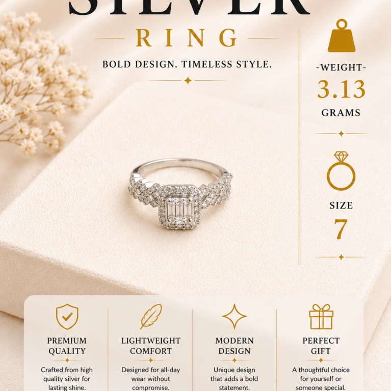 Silver Royal Sparkle Ring