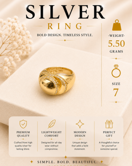 SilverSwirl Ring