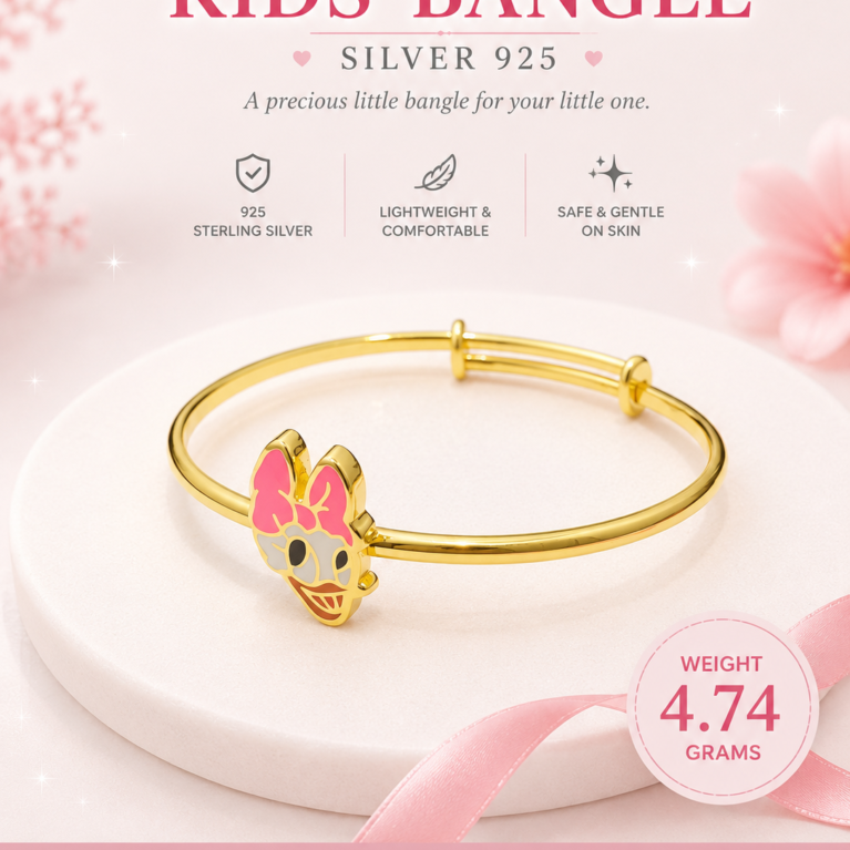 Sweet Duck Kids 925 Sterling Silver Bangle